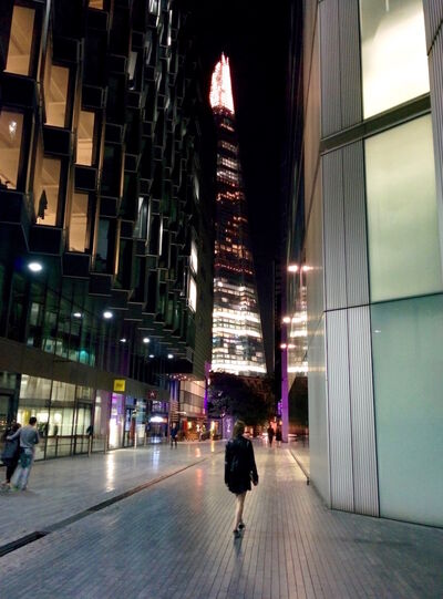 the shard at night